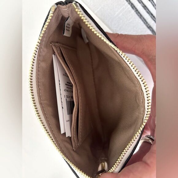 Coach Cream Saffiano Leather Corner Zip Wristlet Wallet Clutch NWT - Picture 9 of 9